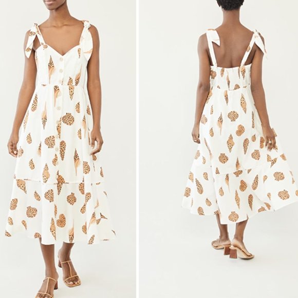 FARM Rio Dresses & Skirts - Farm Rio leopard shell midi dress size M